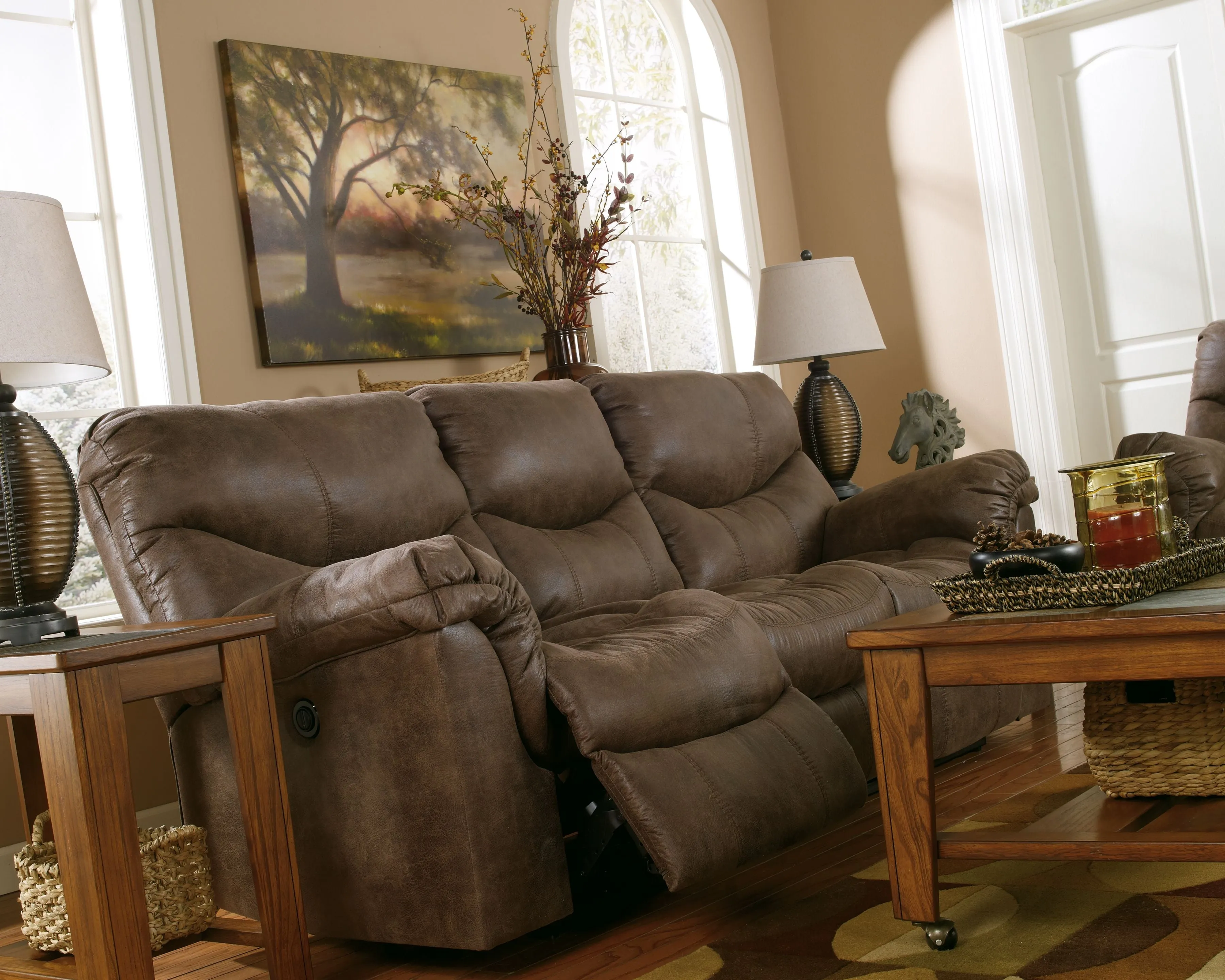 Alzena - Gunsmoke - Reclining Sofa