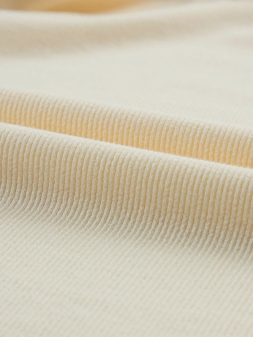 Apricot Ruched Side Ribbed Tank Top