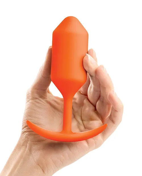 b-Vibe Weighted Snug Plug 3 - 180 g - Orange