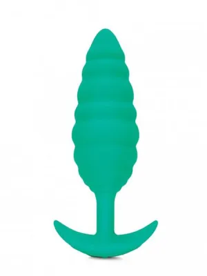 B-VIBE Zoe Ligon Collection Twist Ribbed Texture BUTT PLUG
