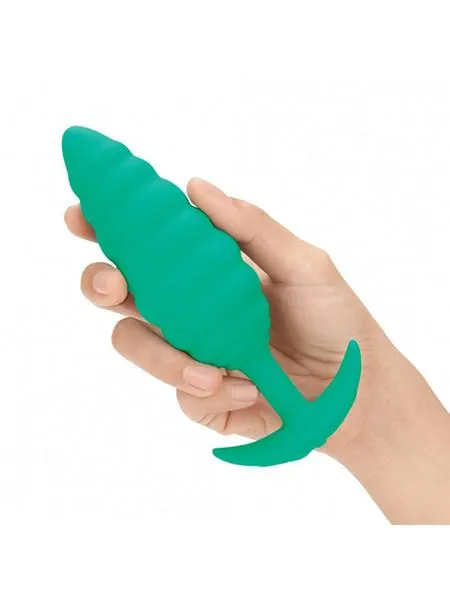 B-VIBE Zoe Ligon Collection Twist Ribbed Texture BUTT PLUG