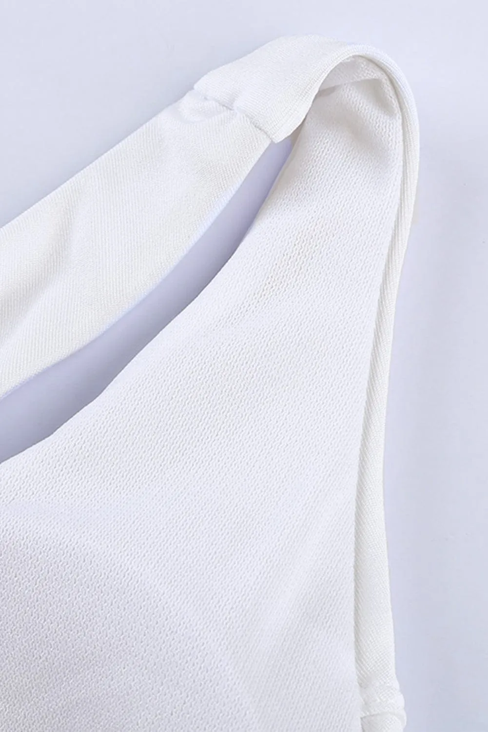 Boost White Racerback Sports Bra