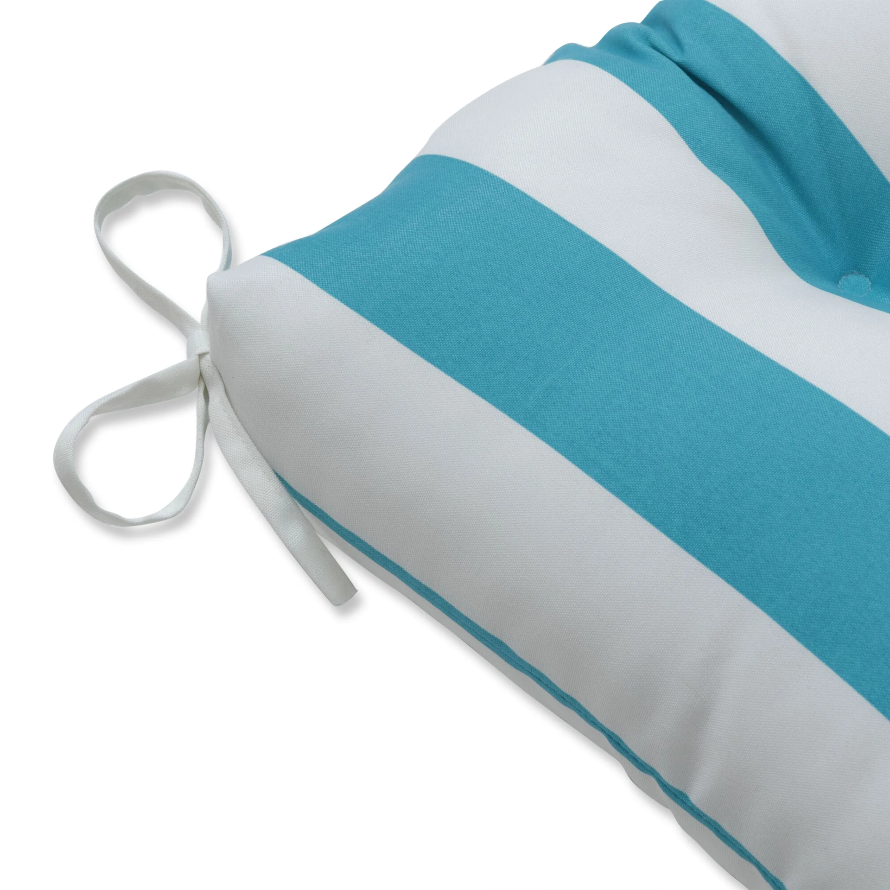 Cabana Stripe Turquoise 56" Blown Bench