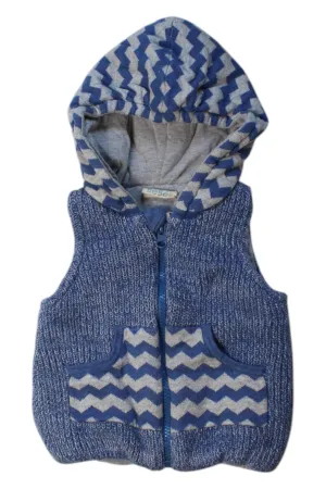 CIGOGNE Bébé Hooded Knit Vest 6-12M