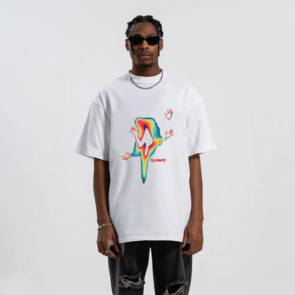 “Colorful Ghost Doodle” T-shirt