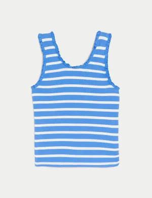 Cotton Rich Striped Vest