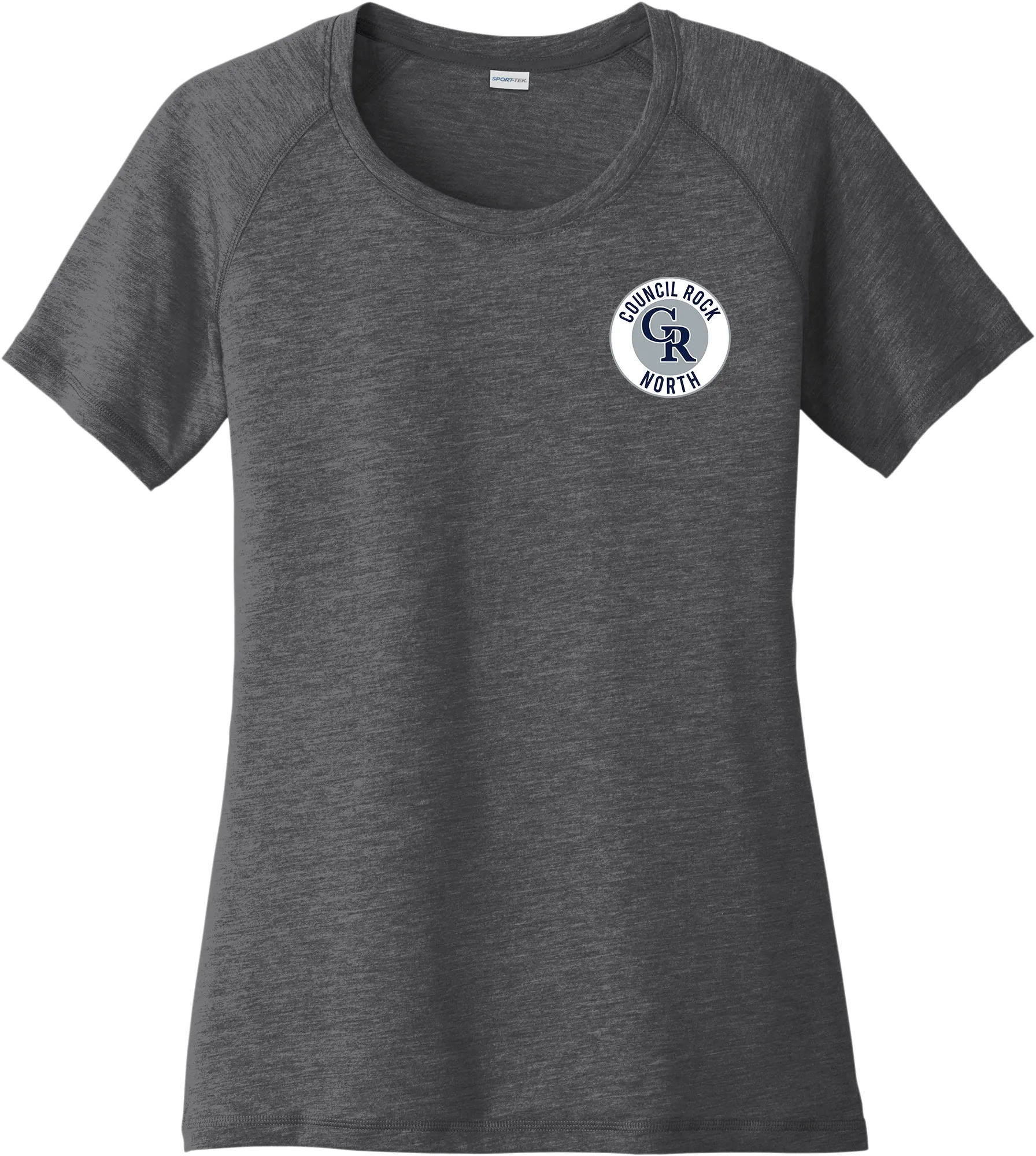 Council Rock North Ladies PosiCharge Tri-Blend Wicking Scoop Neck Raglan Tee