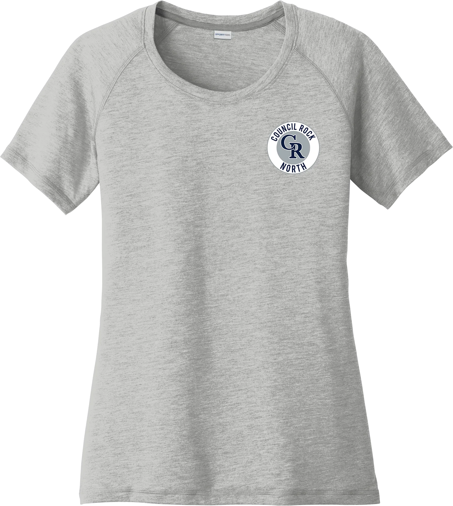 Council Rock North Ladies PosiCharge Tri-Blend Wicking Scoop Neck Raglan Tee