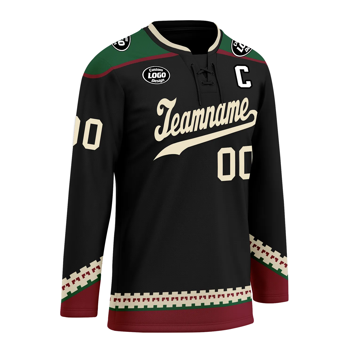 Custom Black Personalized Hockey Jersey HCKJ01-D0a70fc