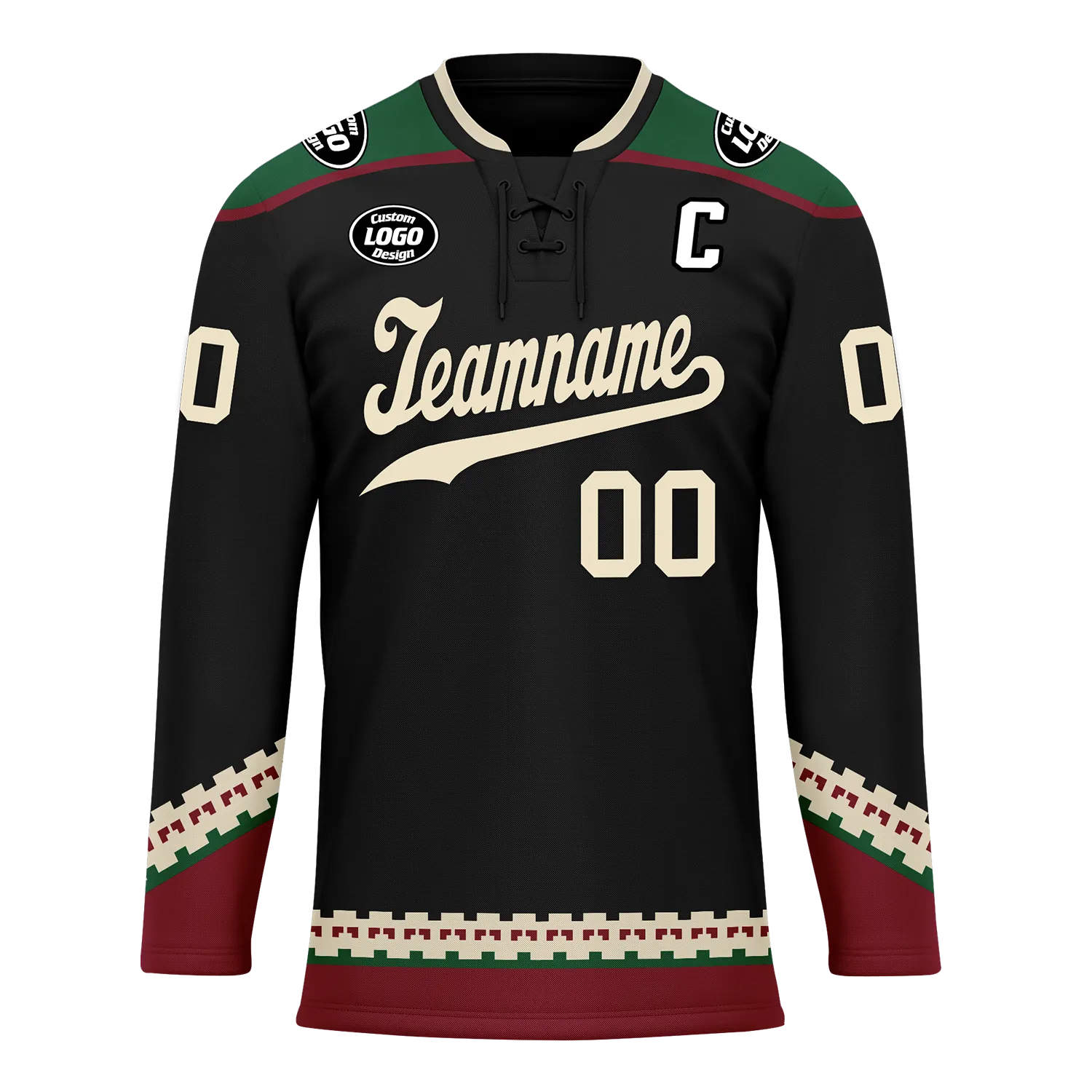 Custom Black Personalized Hockey Jersey HCKJ01-D0a70fc