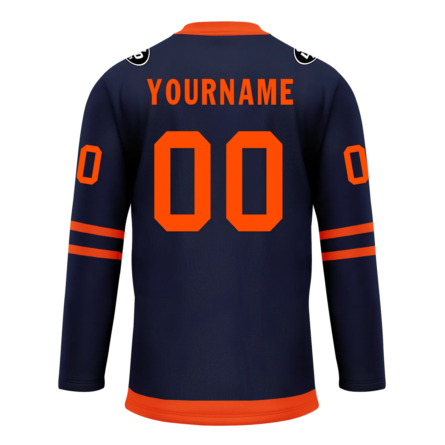 Custom Blue Orange Personalized Hockey Jersey HCKJ01-D0a70c8