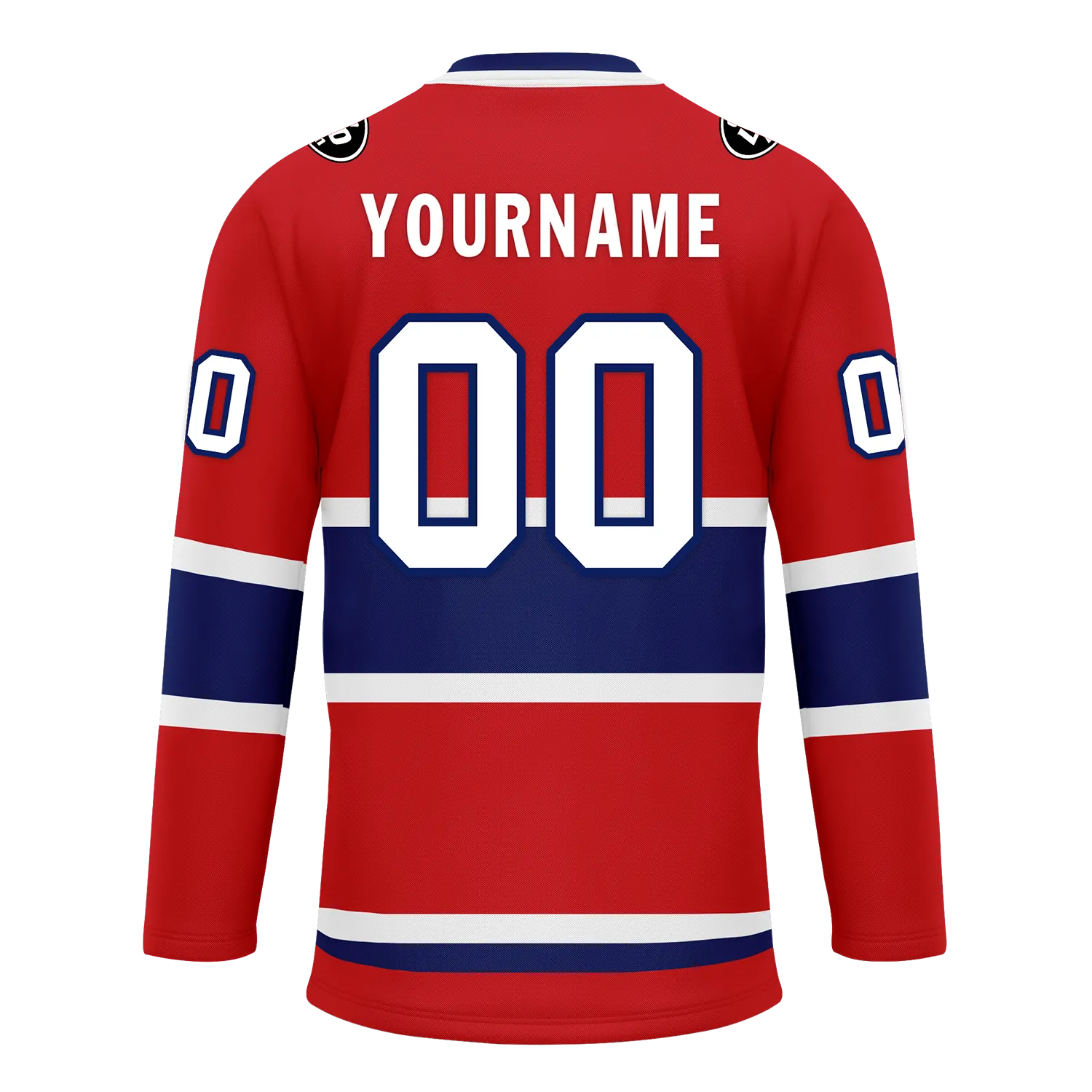 Custom Red Blue Personalized Hockey Jersey HCKJ01-D0a70a7