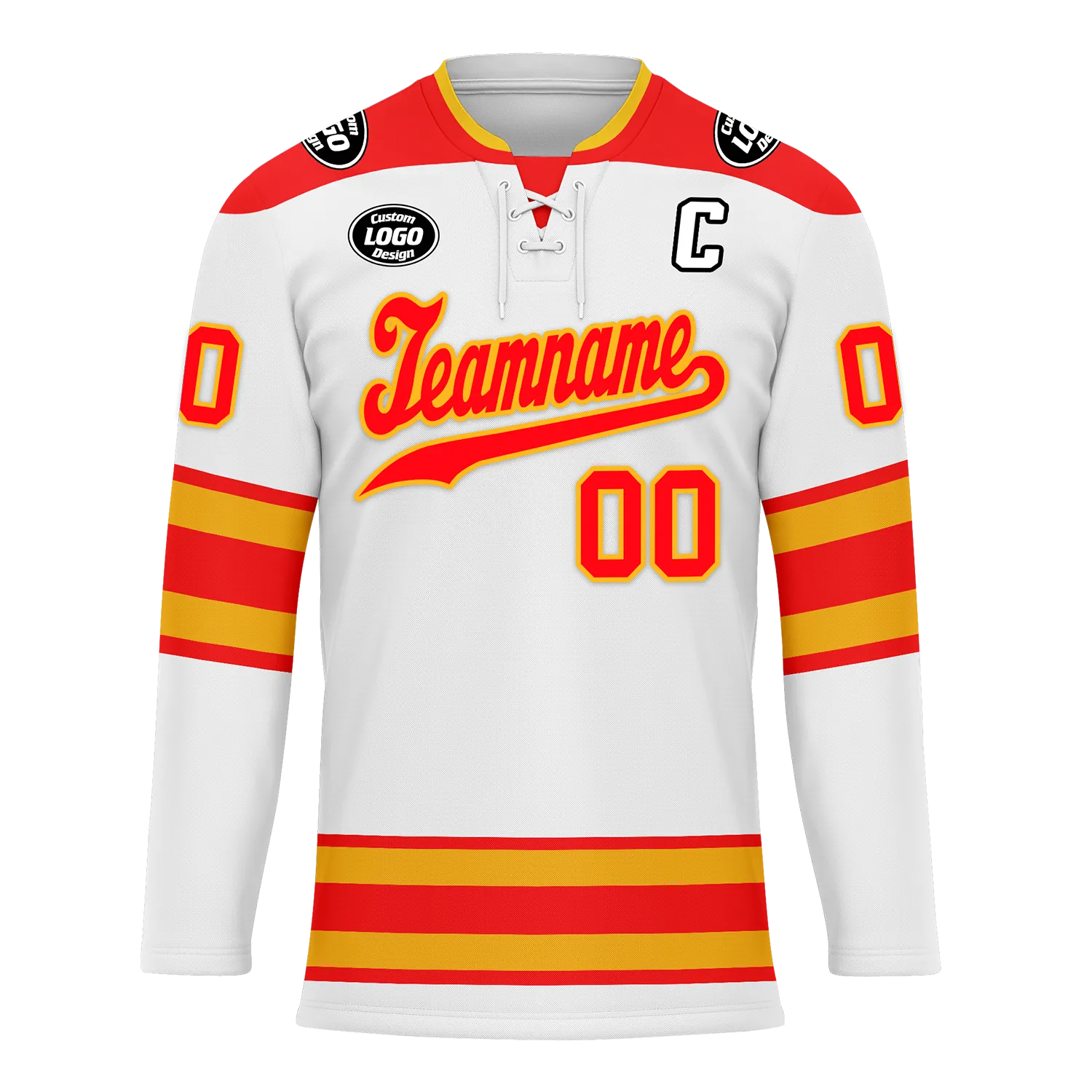 Custom White Red Personalized Hockey Jersey HCKJ01-D0a70cf