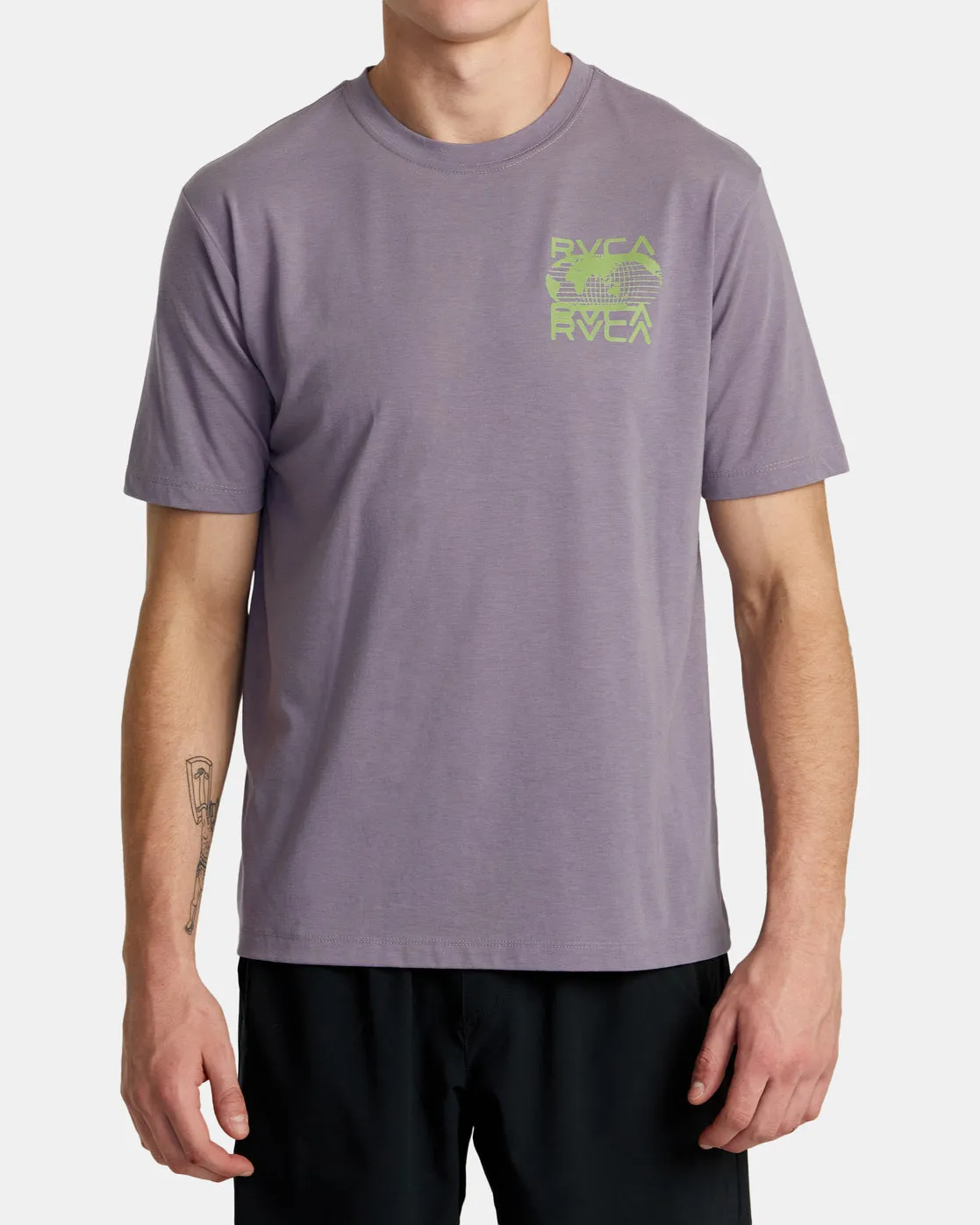Global Blur Tee - Purple Sage