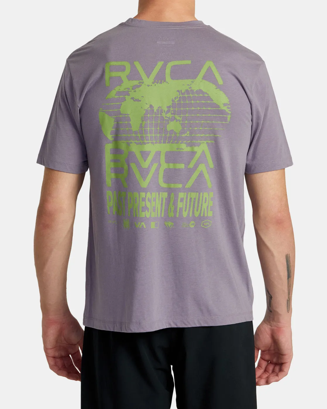 Global Blur Tee - Purple Sage