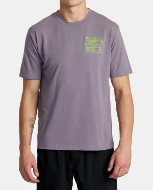 Global Blur Tee - Purple Sage