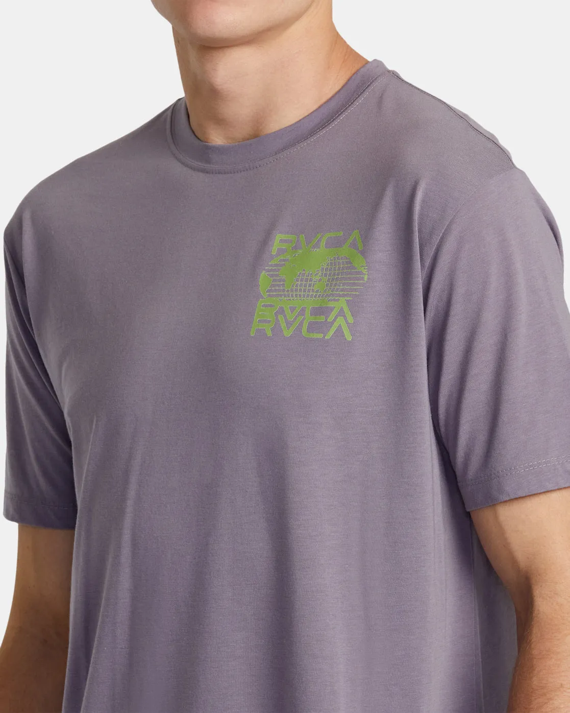 Global Blur Tee - Purple Sage
