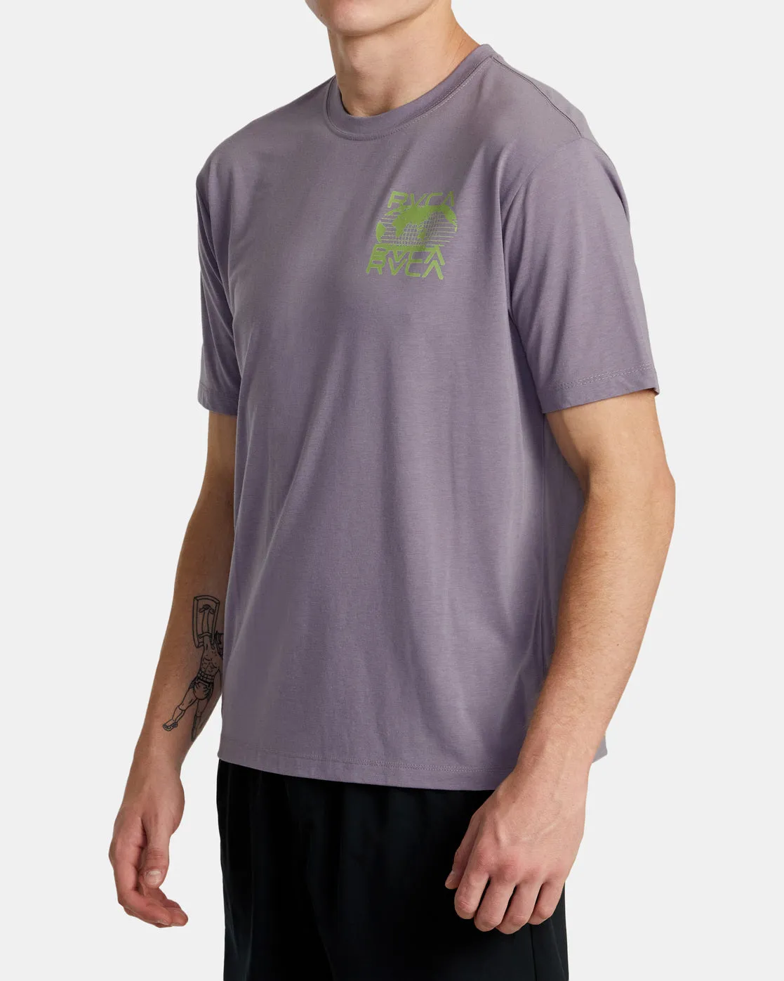 Global Blur Tee - Purple Sage