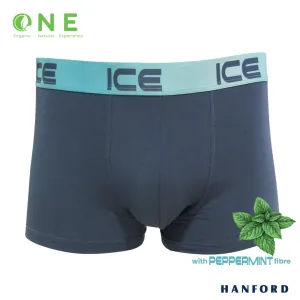 Hanford iCE Men O.N.E. Collection Peppermint w/ Modal Spandex Boxer Briefs - Turbulence(Single Pack)