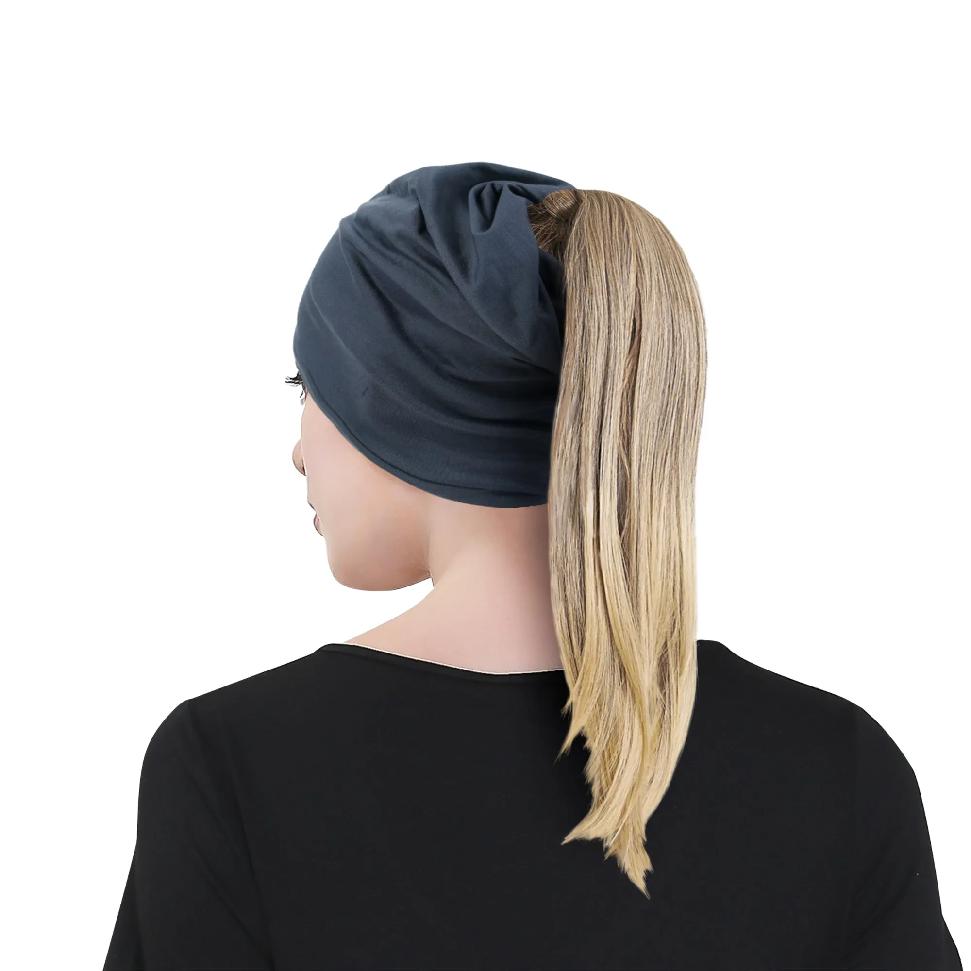 ililily TENCEL™Lyocell 3-Way Beanie Ultra Soft Stretchable Head Cover Chemo Hat