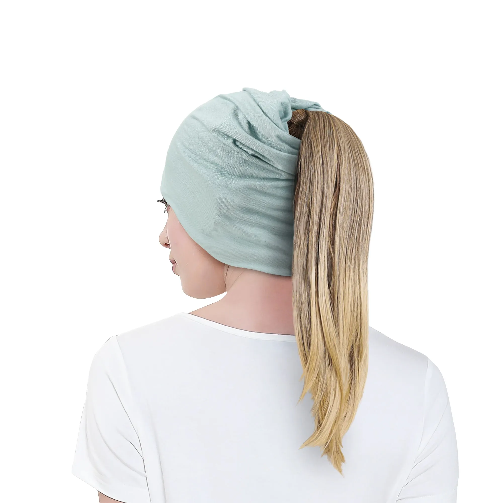 ililily TENCEL™Lyocell 3-Way Beanie Ultra Soft Stretchable Head Cover Chemo Hat