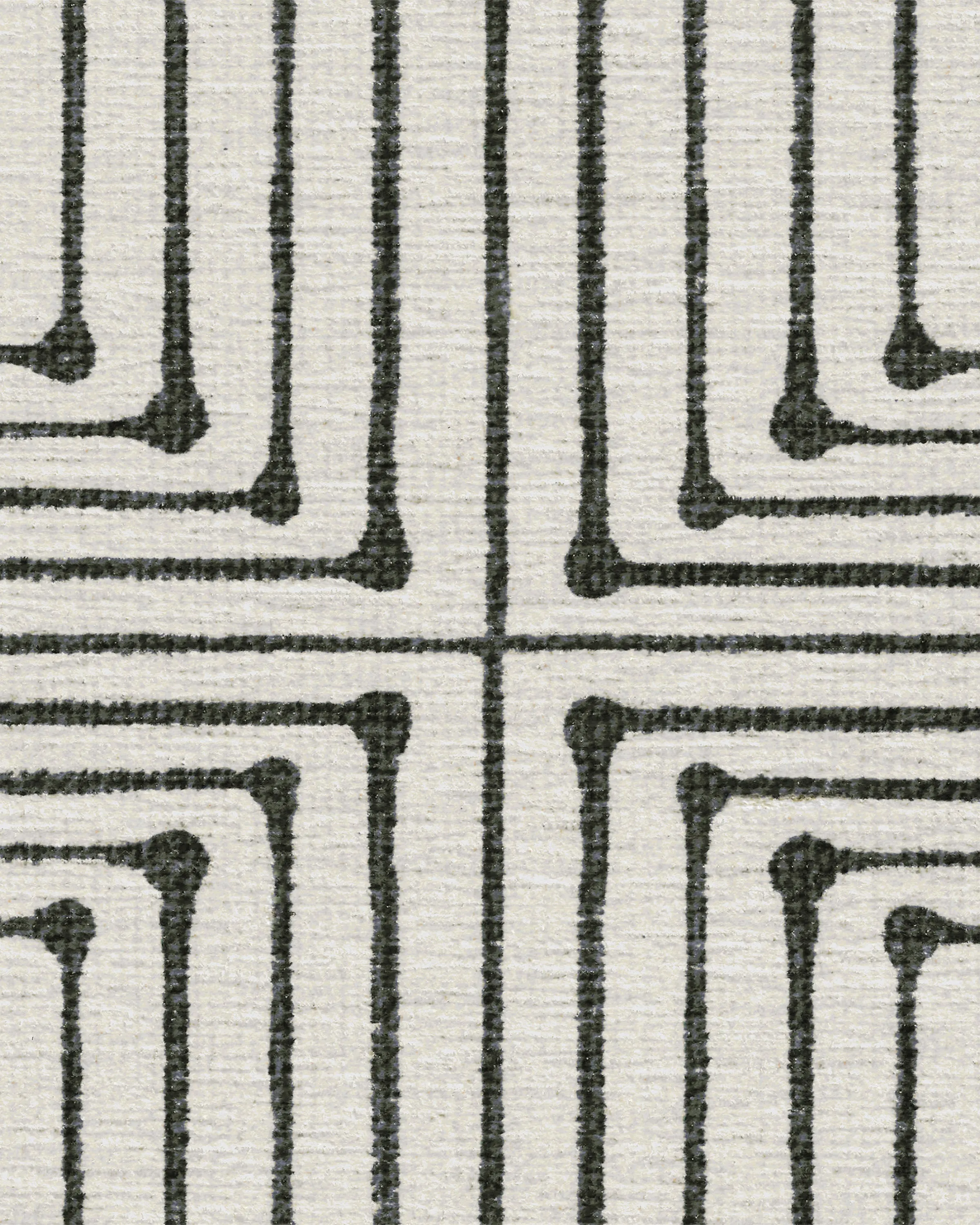 Jonathan Adler Inkdrop Black & Ivory Rug