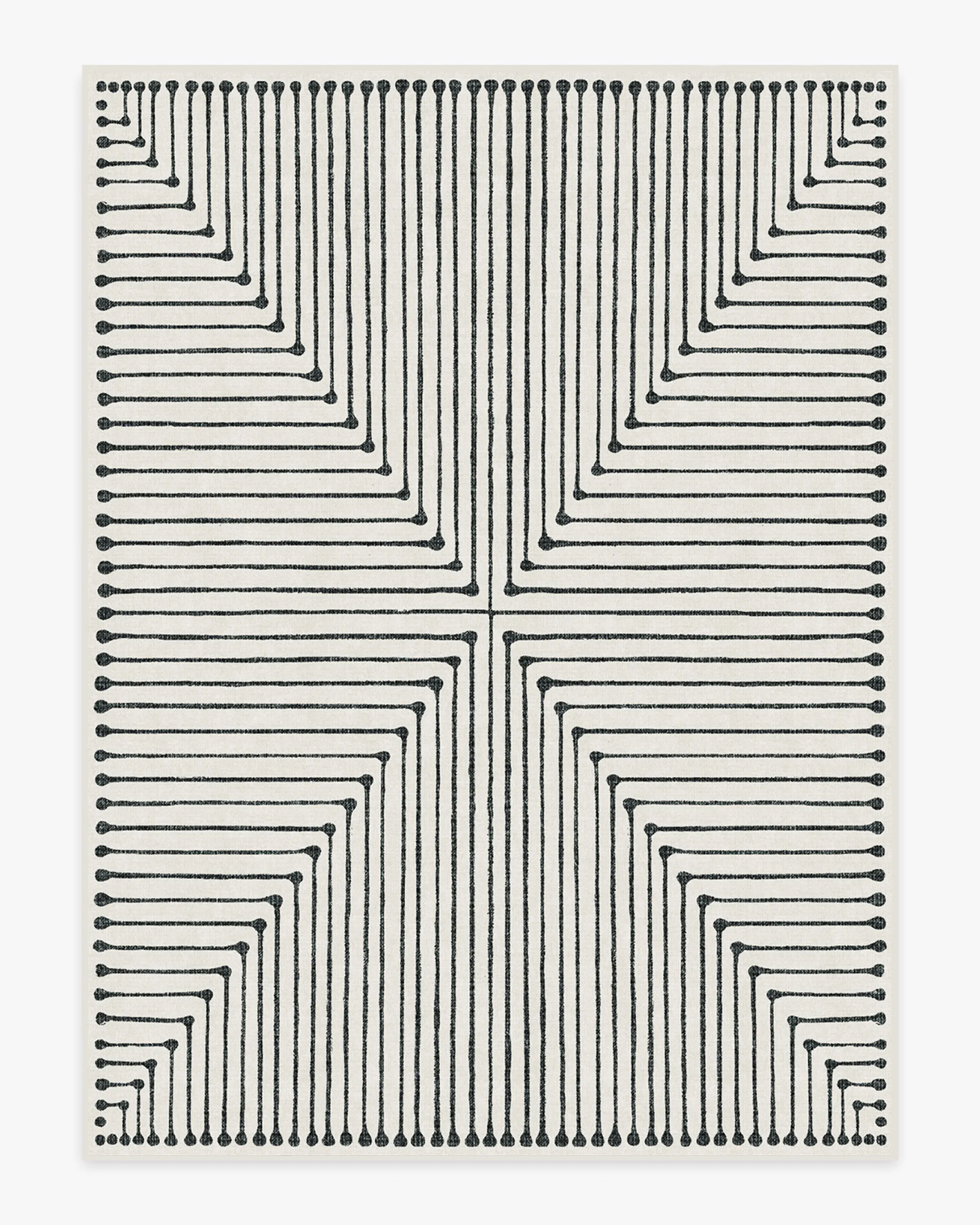 Jonathan Adler Inkdrop Black & Ivory Rug