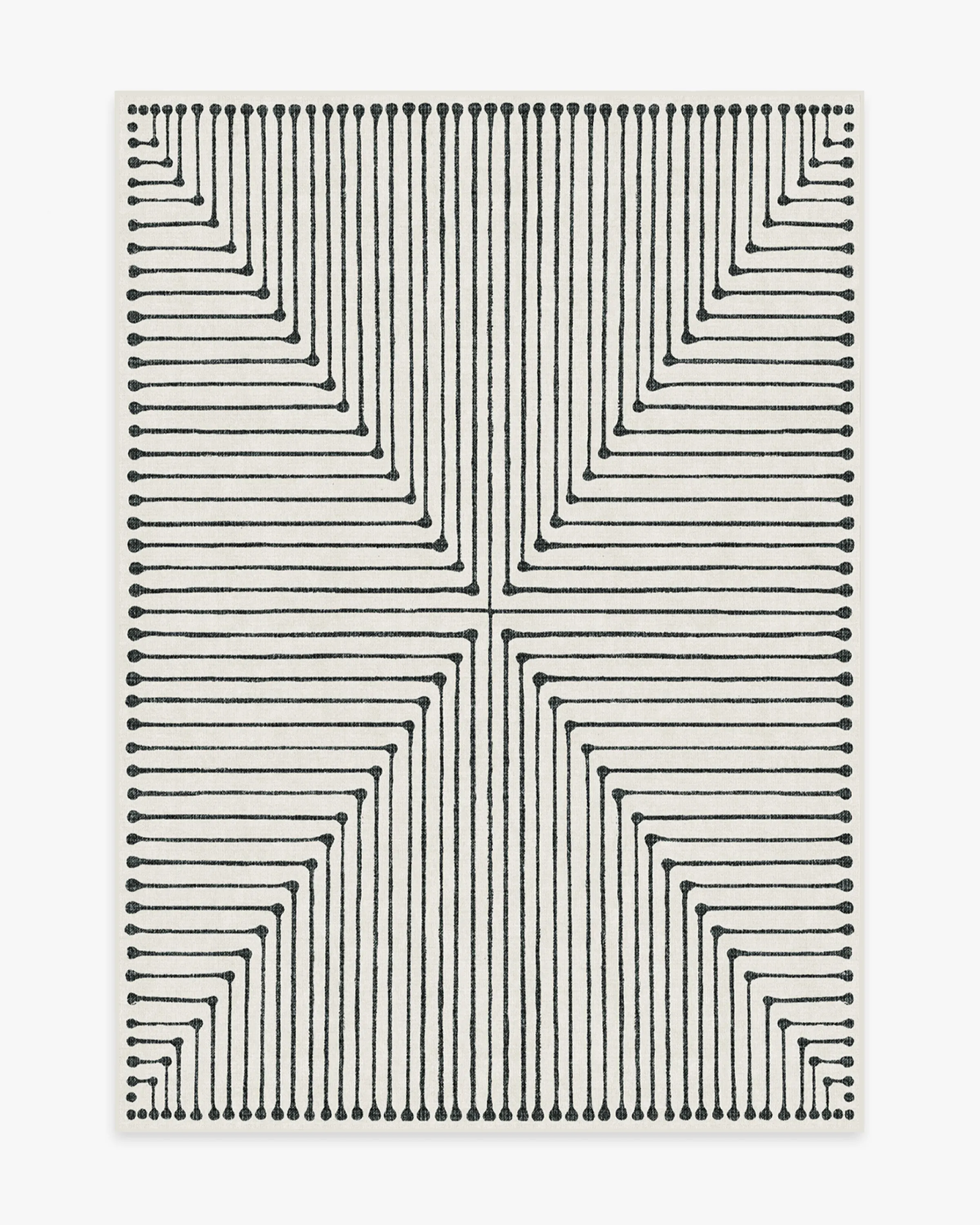 Jonathan Adler Inkdrop Black & Ivory Rug