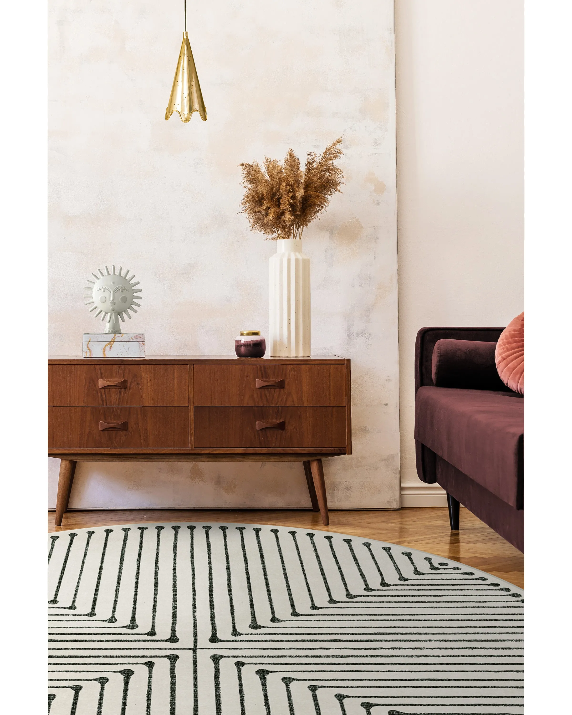 Jonathan Adler Inkdrop Black & Ivory Rug