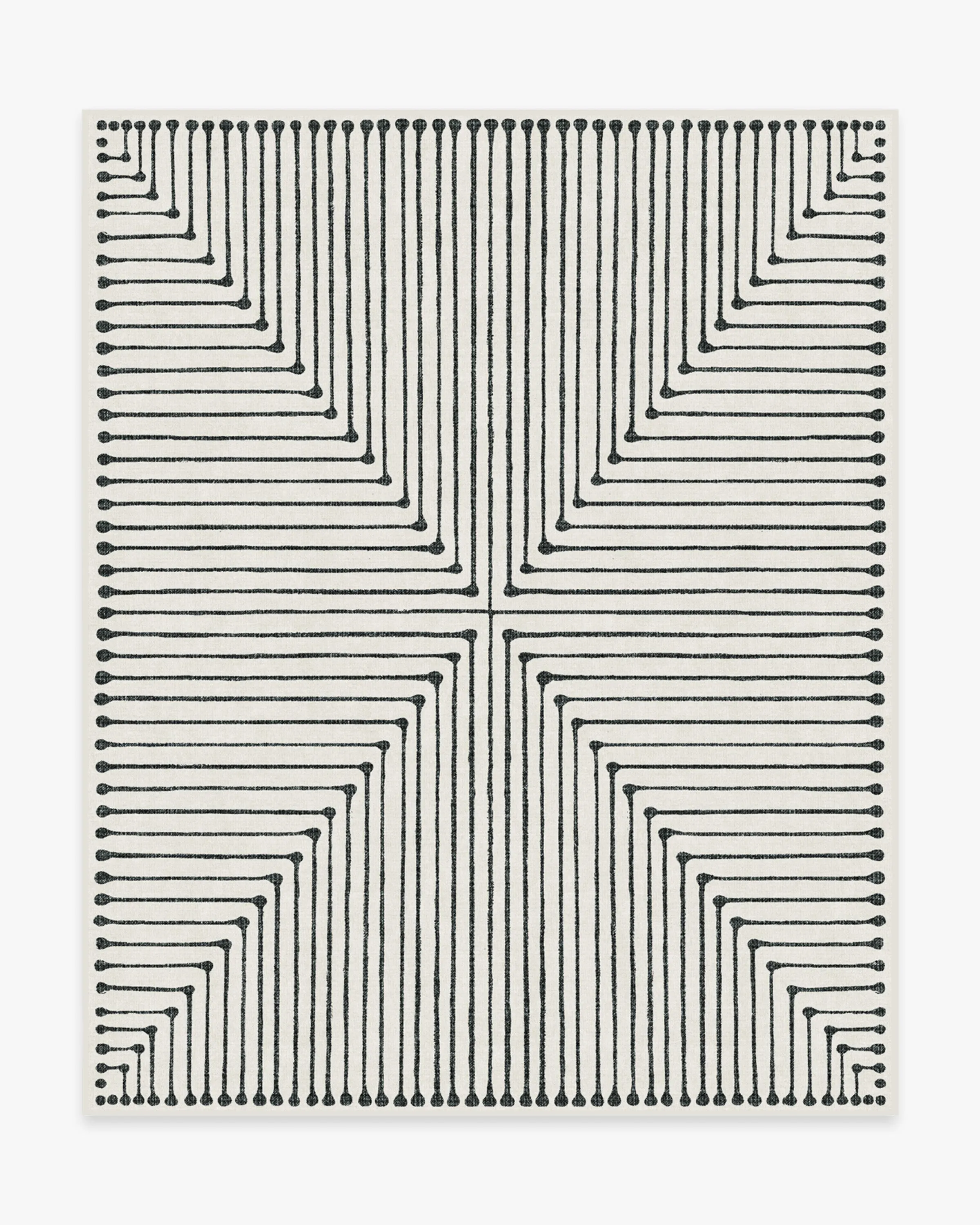 Jonathan Adler Inkdrop Black & Ivory Rug