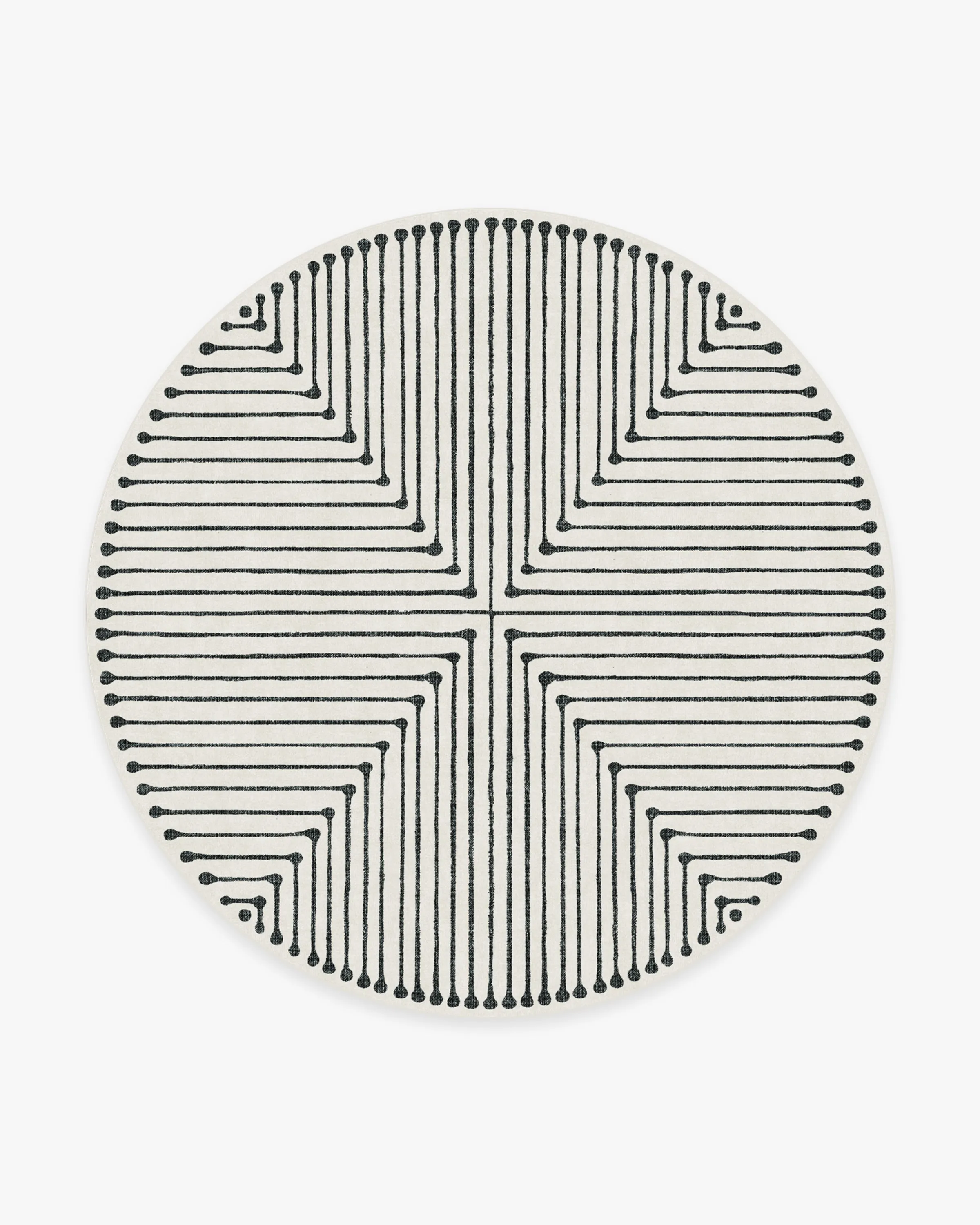 Jonathan Adler Inkdrop Black & Ivory Rug