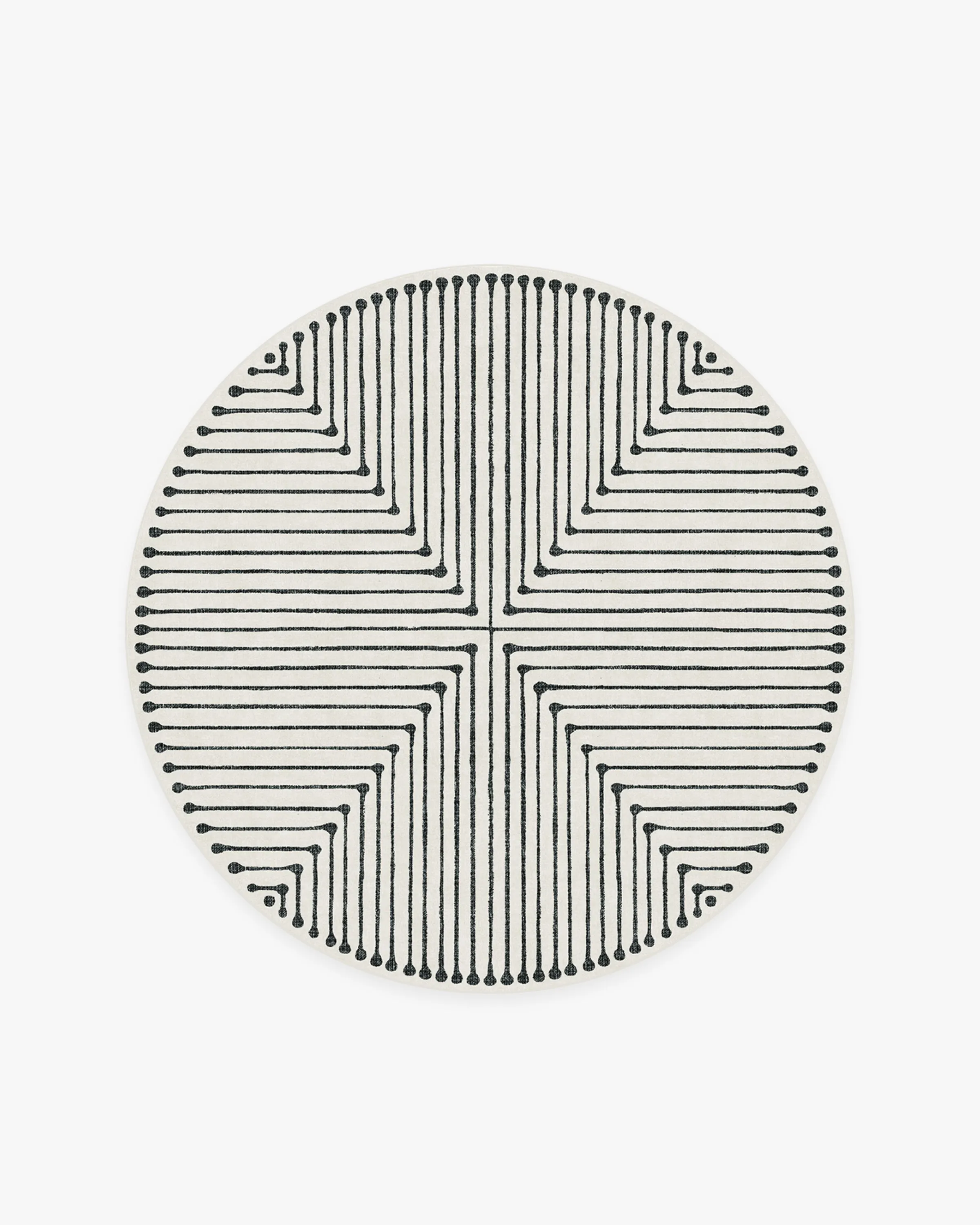 Jonathan Adler Inkdrop Black & Ivory Rug