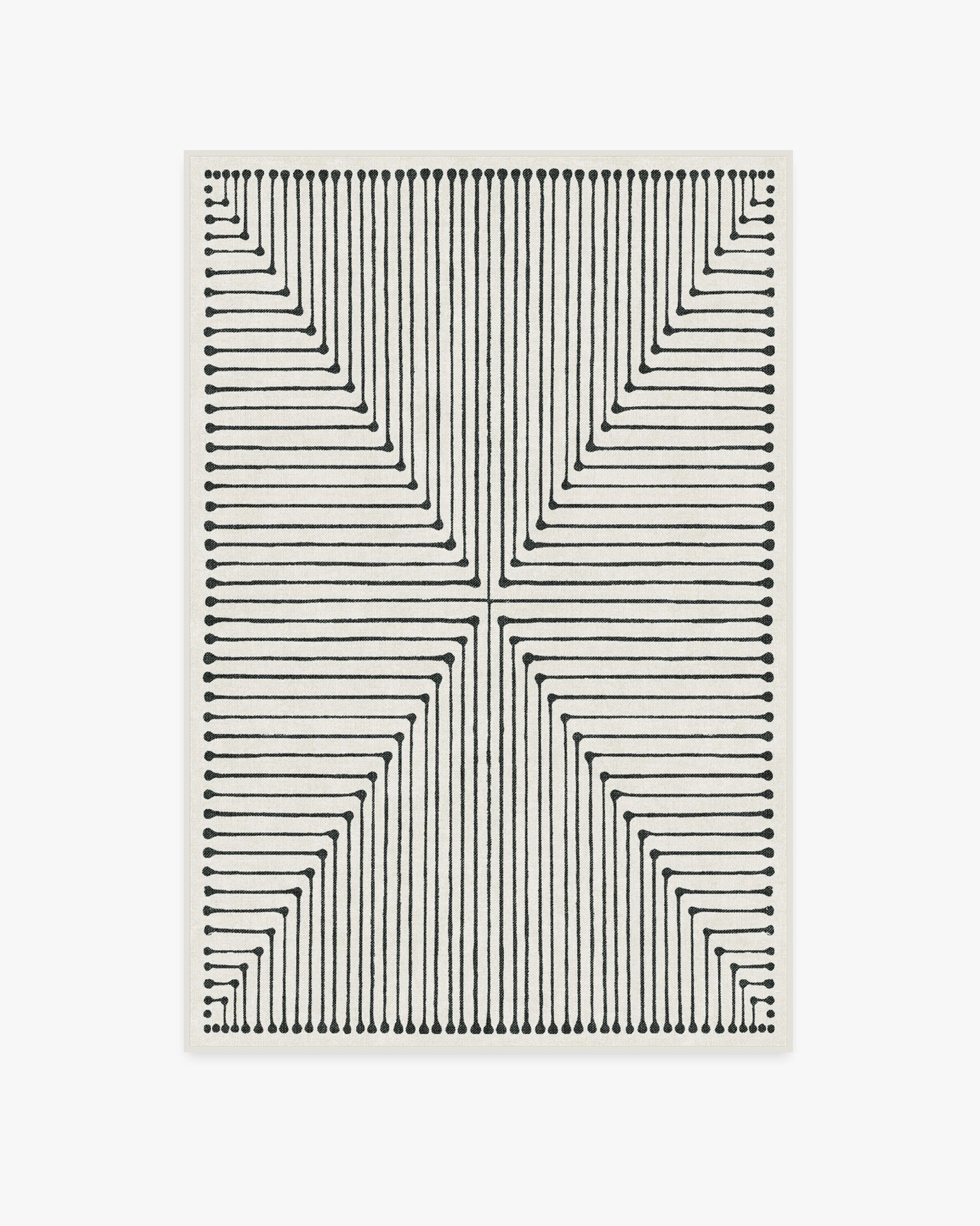 Jonathan Adler Inkdrop Black & Ivory Rug