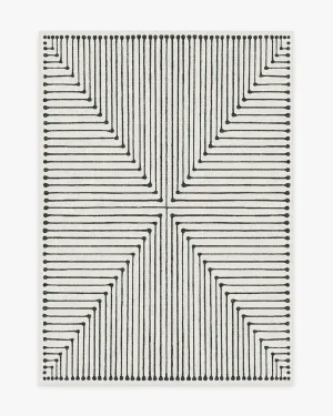 Jonathan Adler Inkdrop Black & Ivory Rug