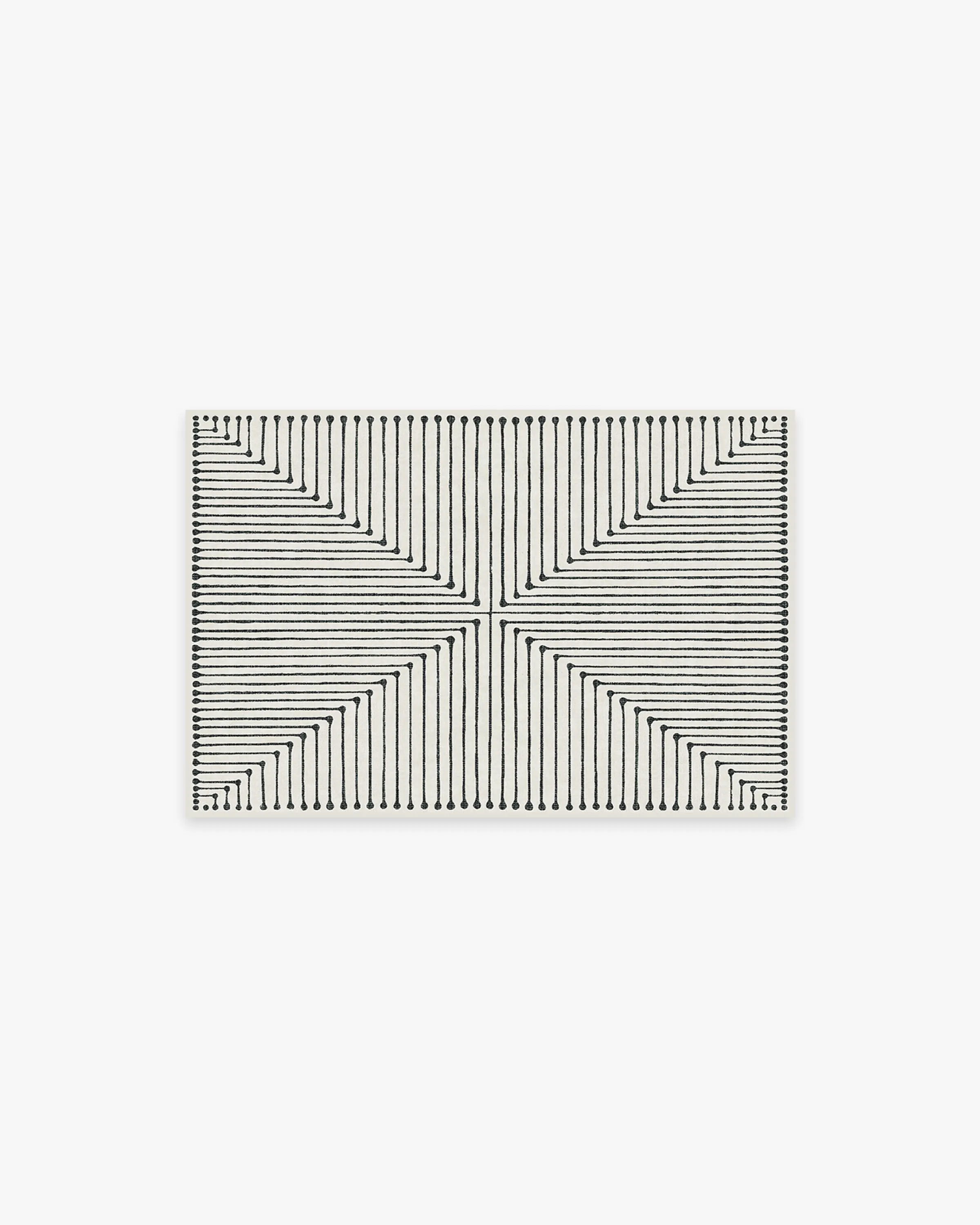 Jonathan Adler Inkdrop Black & Ivory Rug