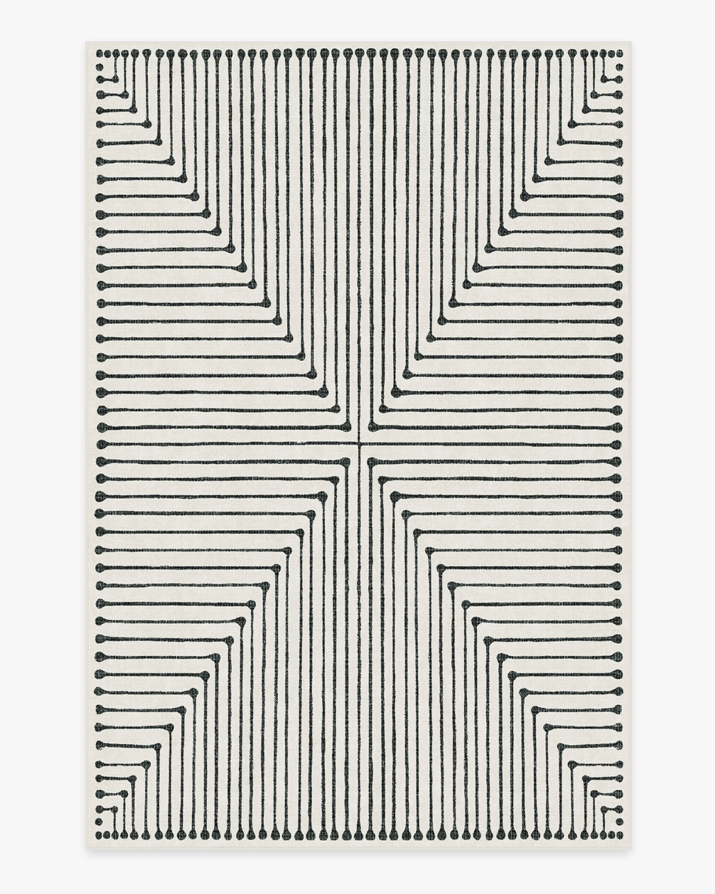 Jonathan Adler Inkdrop Black & Ivory Rug