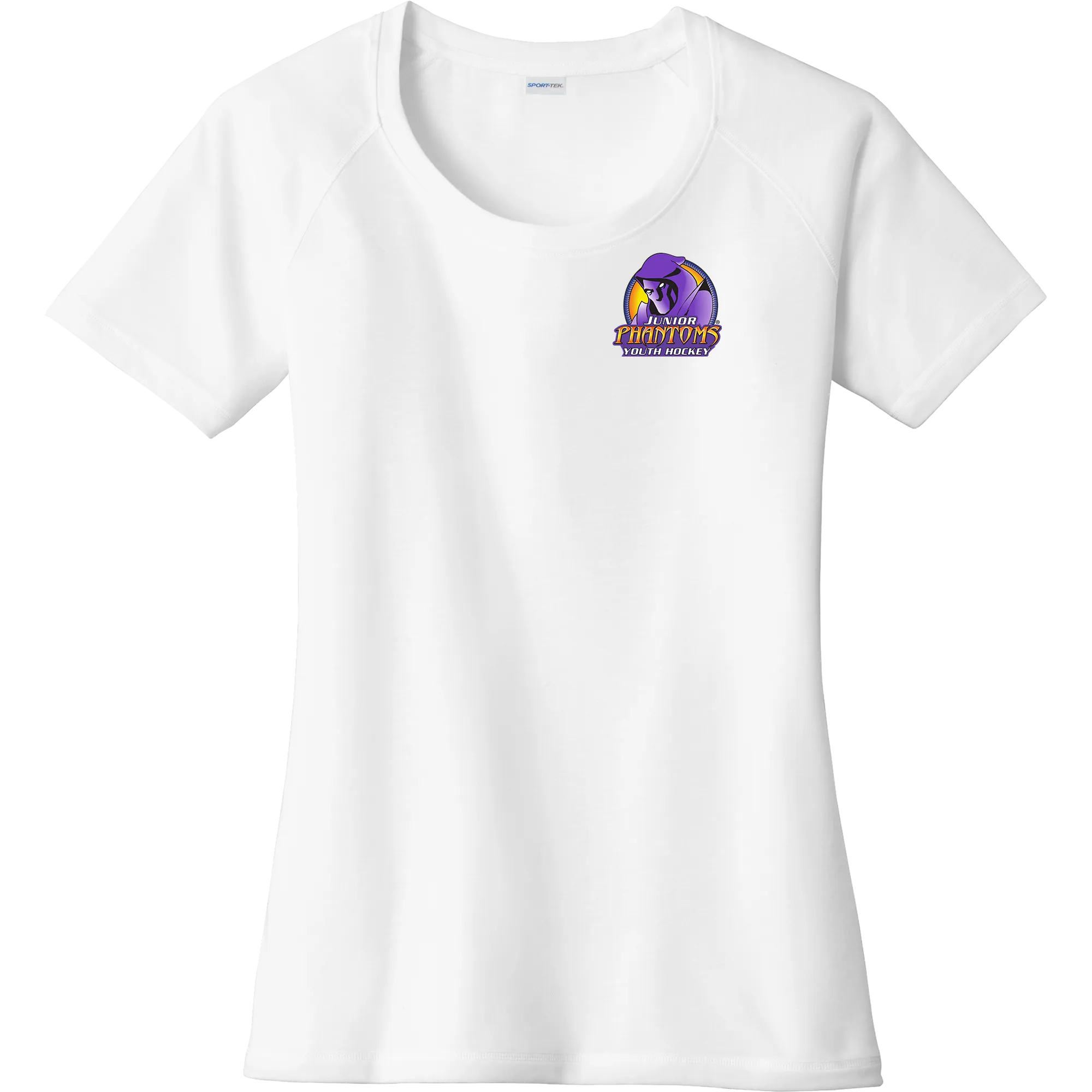 Jr. Phantoms Ladies PosiCharge Tri-Blend Wicking Scoop Neck Raglan Tee