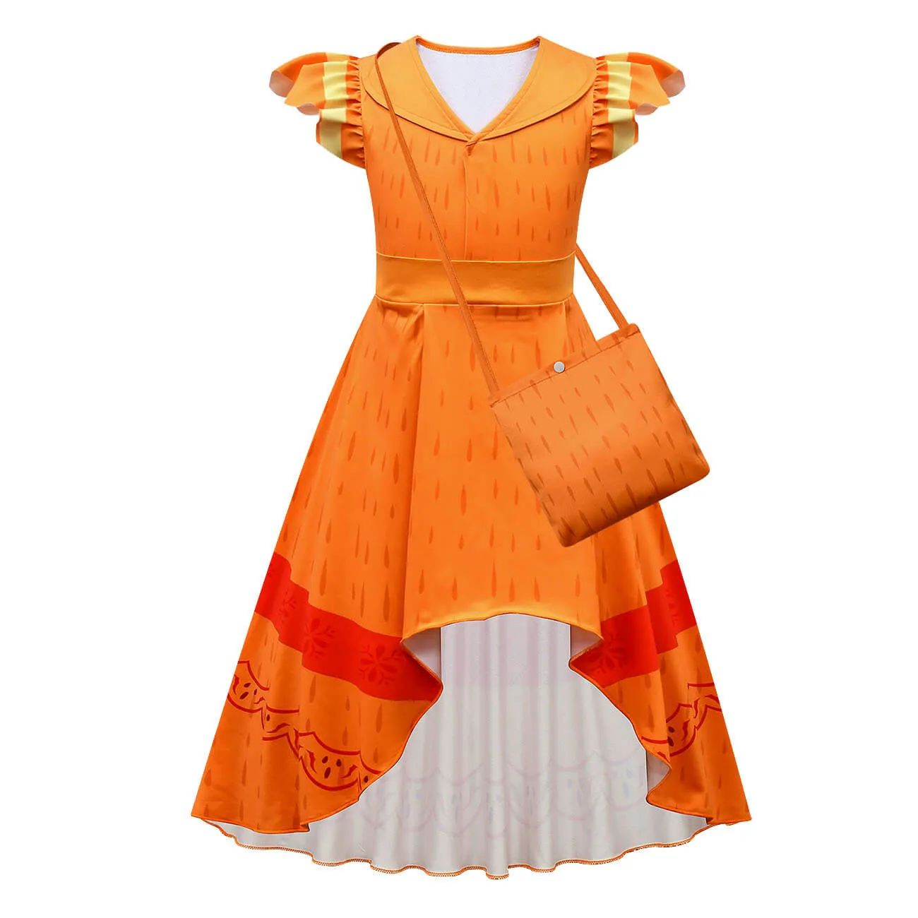 Kids Pepa Madrigal Dress High Low Fashion Dress Cosplay Costume Halloween Outfit