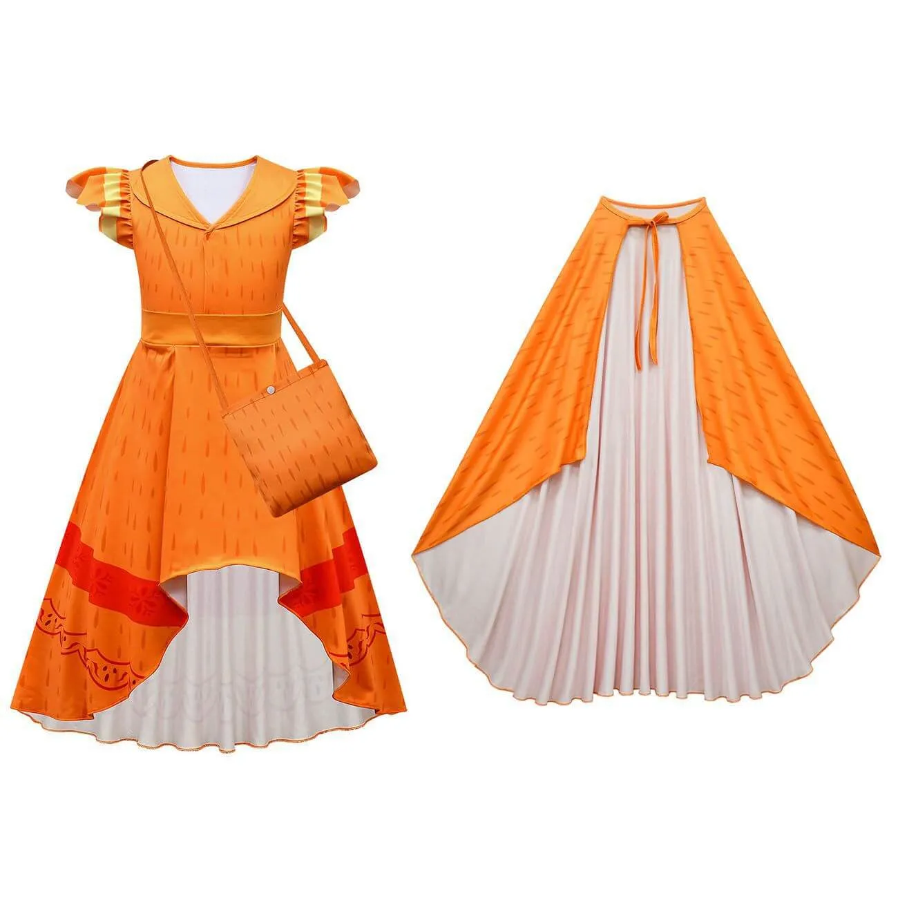 Kids Pepa Madrigal Dress High Low Fashion Dress Cosplay Costume Halloween Outfit