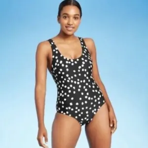 Kona Sol Polka Dot One Piece Swimsuit