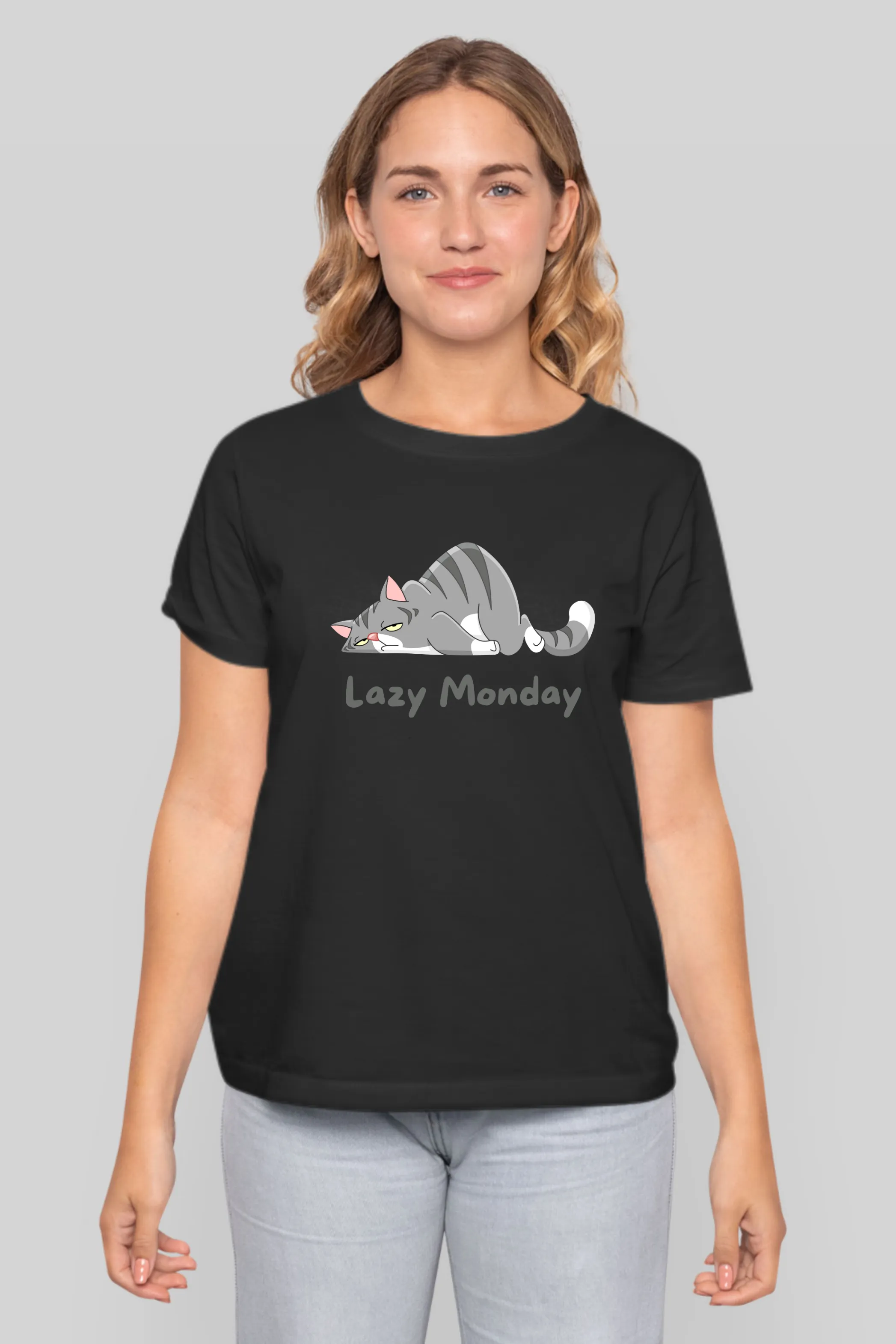 Lazy Monday Printed T-shirt for women