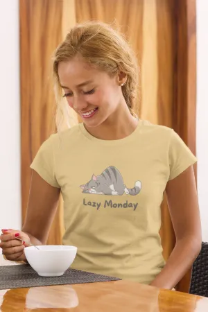 Lazy Monday Printed T-shirt for women