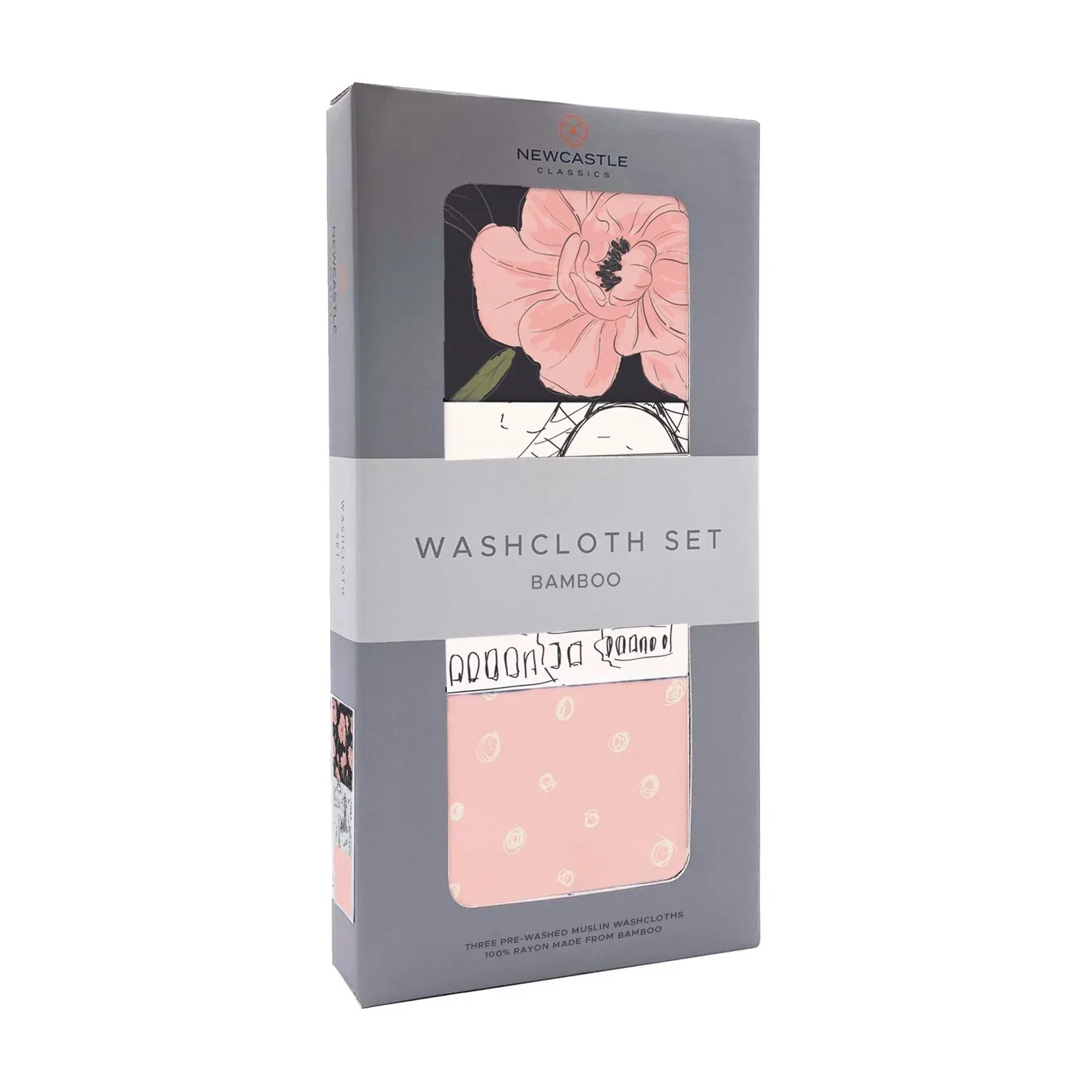 London, Paris, New York Baby Washcloths Set – Bamboo Muslin