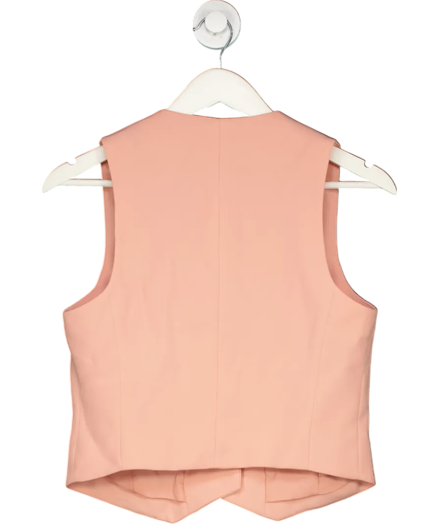 MANGO Pink Buttoned Waistcoat UK S