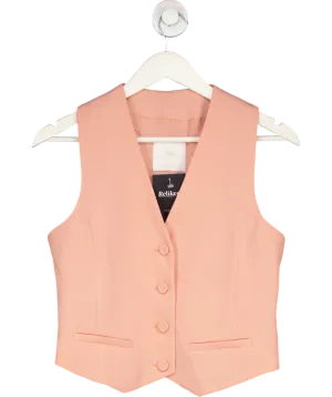 MANGO Pink Buttoned Waistcoat UK S