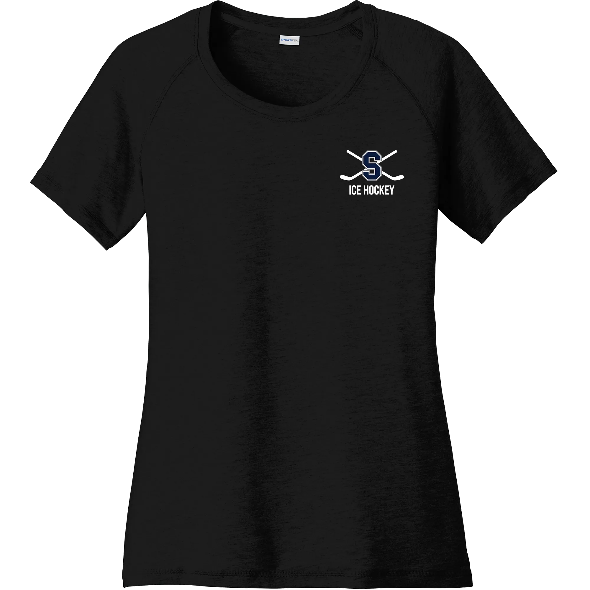 Midd South Hockey Ladies PosiCharge Tri-Blend Wicking Scoop Neck Raglan Tee