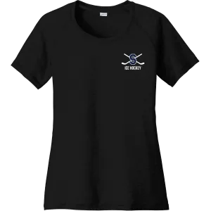Midd South Hockey Ladies PosiCharge Tri-Blend Wicking Scoop Neck Raglan Tee