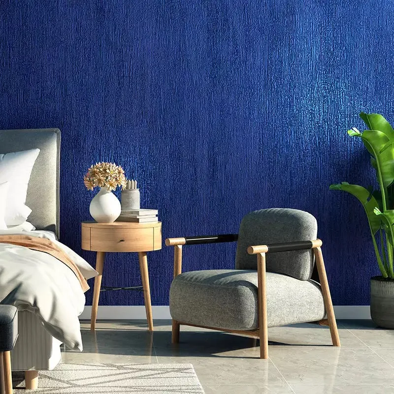 Modern Style Simple Plain Blue Green Wallpaper (5.3 ㎡)