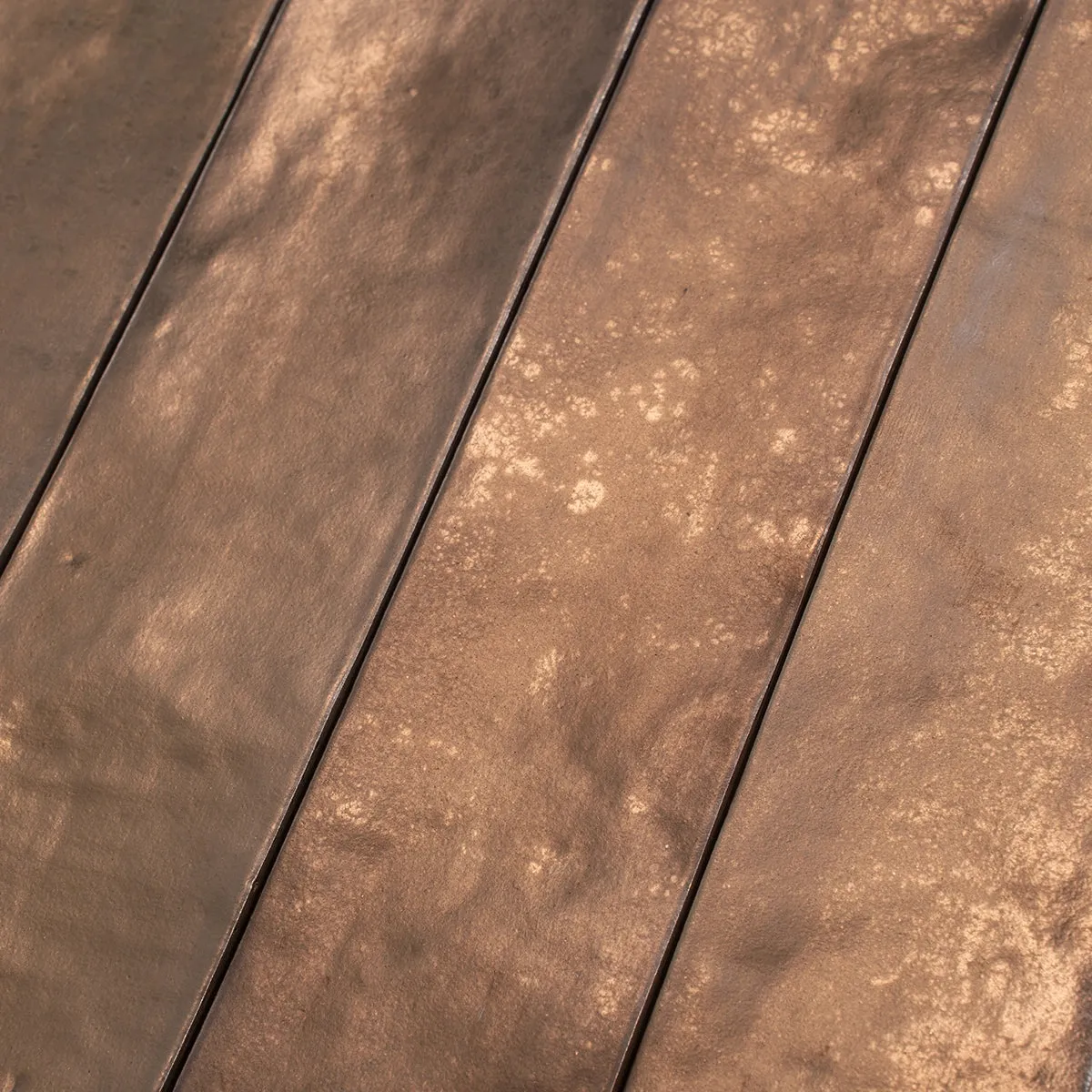 Molten Bronze Brick Ceramic Subway Tile