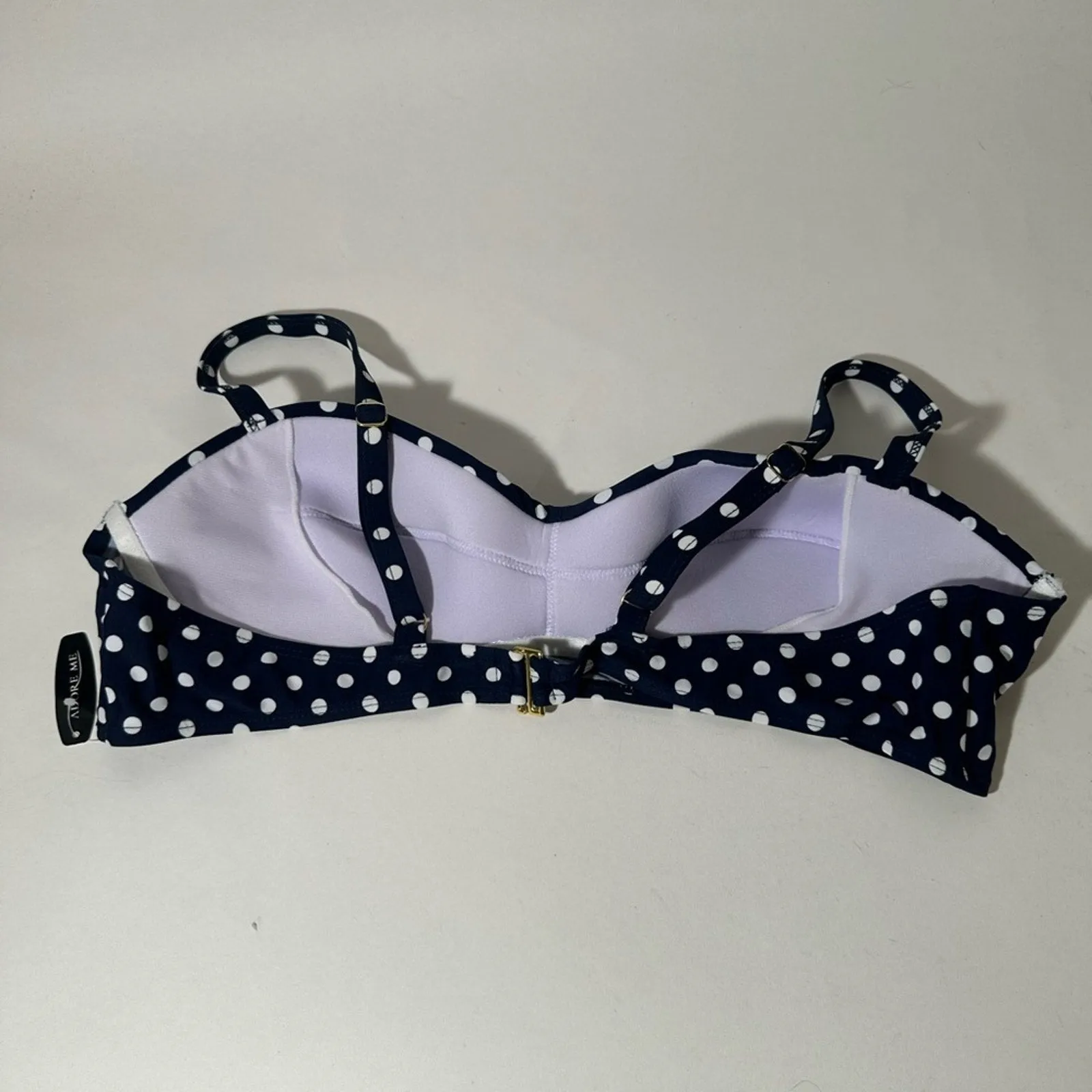 NWT Adore Me Polka Dot Bikini Top